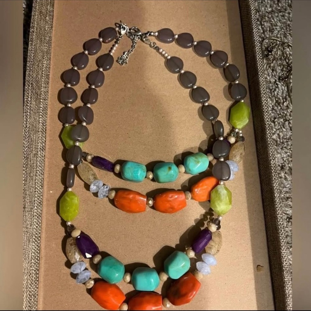 Premier Designs Colorful Beaded Necklace